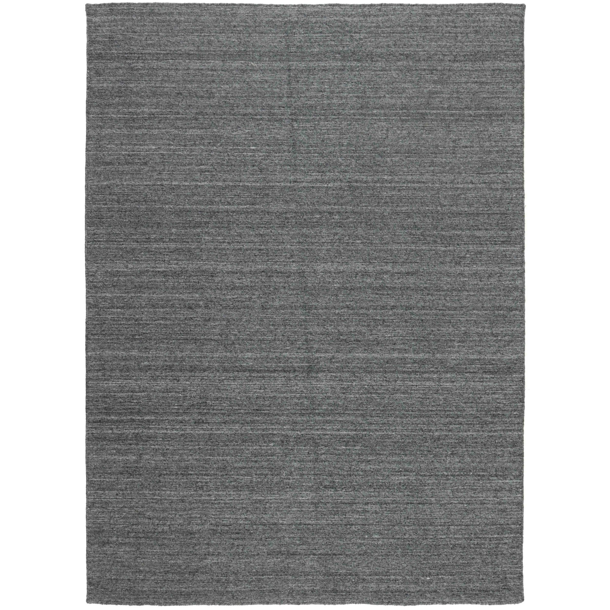 Nouveau Plain Chp1608 Modern Flatwoven Rug In Dark Grey